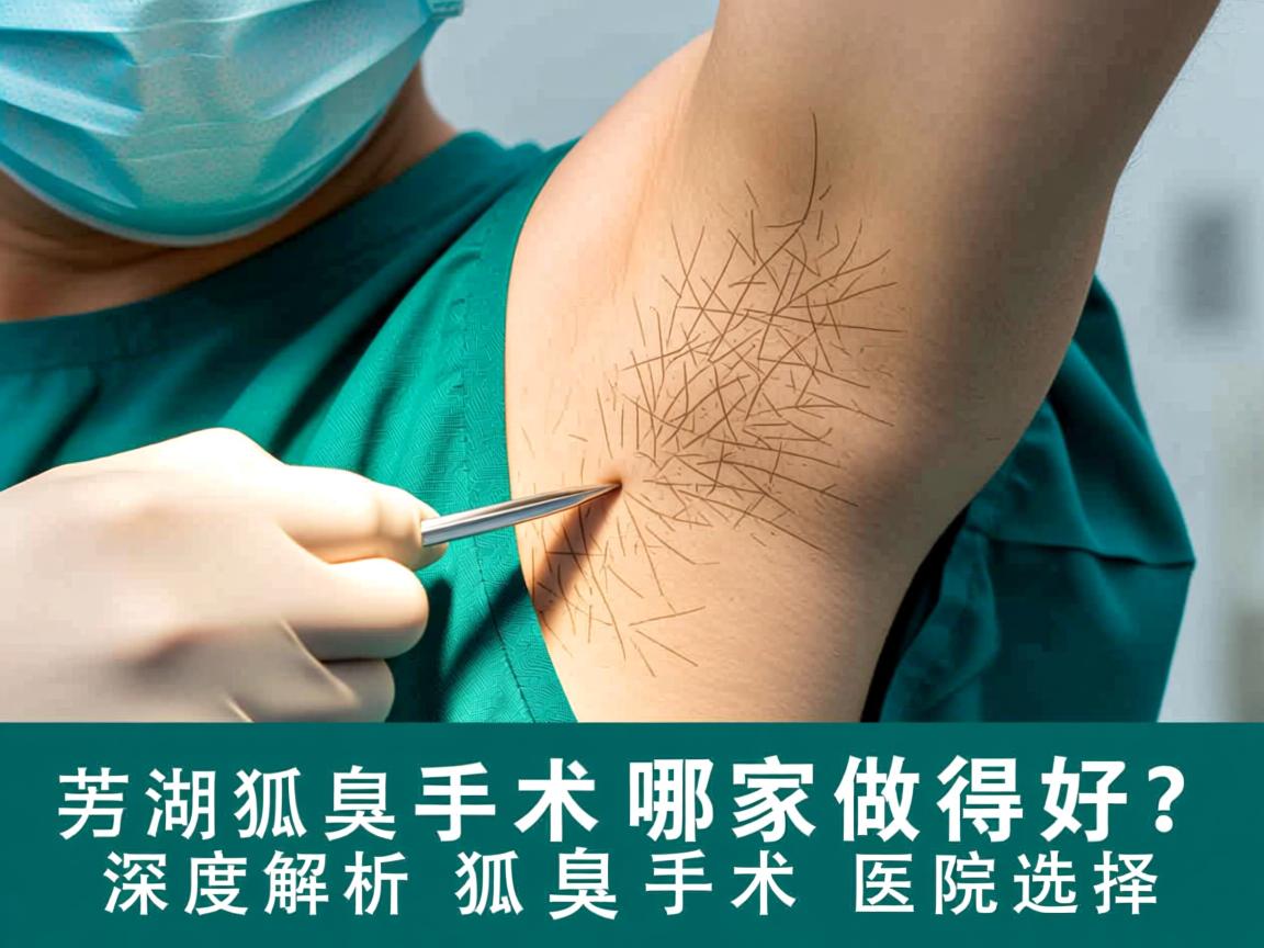 芜湖狐臭手术哪家做得好？深度解析狐臭手术医院选择