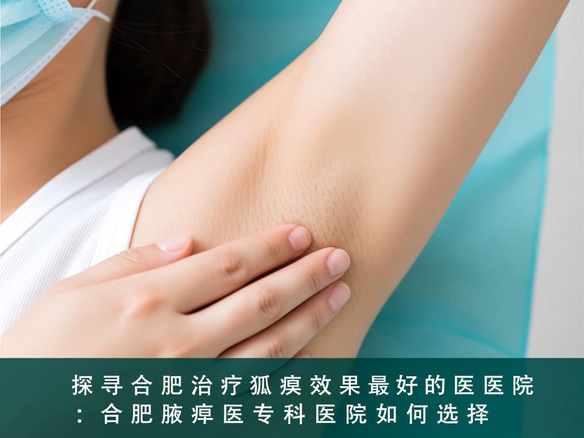 探寻合肥治疗狐臭效果最好的医院，合肥腋臭专科医院如何选择
