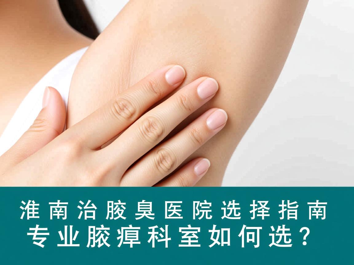 淮南治腋臭医院选择指南，专业腋臭科室如何选？