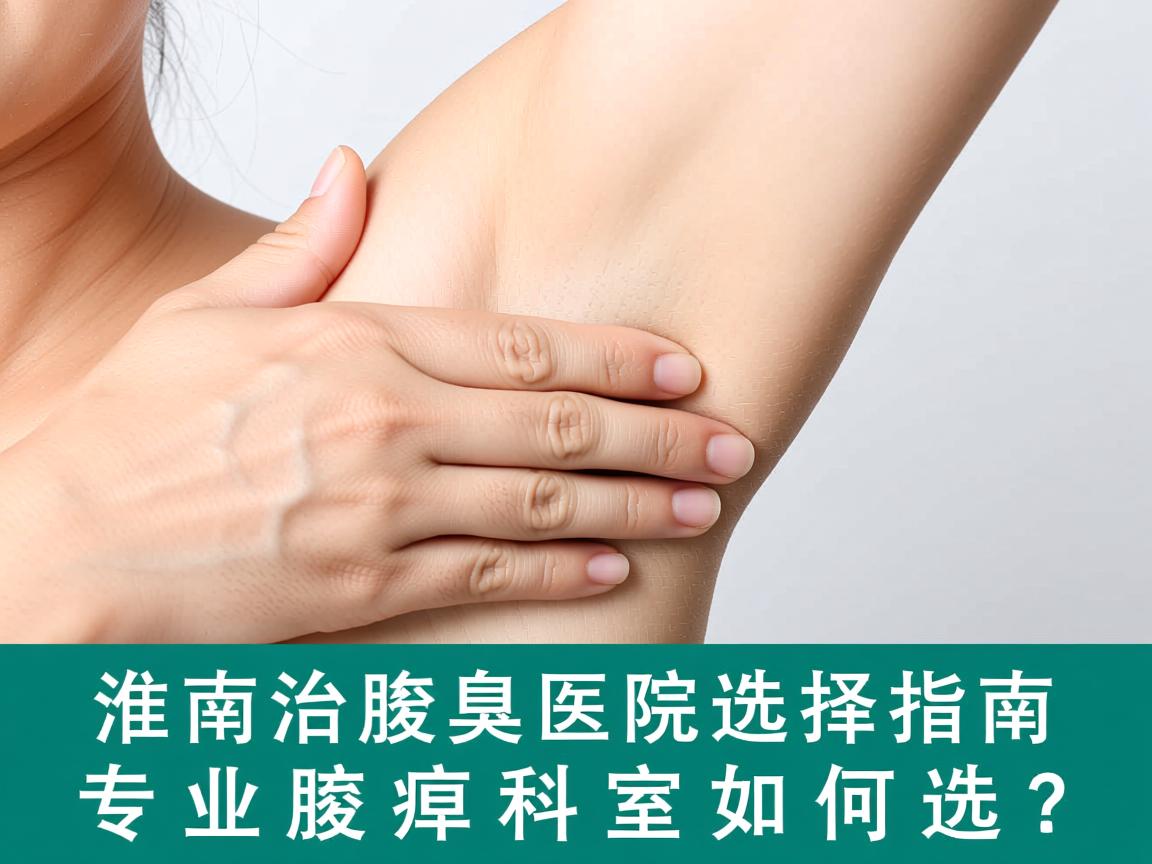 淮南治腋臭医院选择指南，专业腋臭科室如何选？