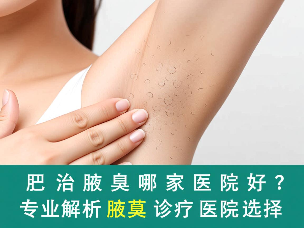 合肥治腋臭哪家医院好？专业解析腋臭诊疗医院选择