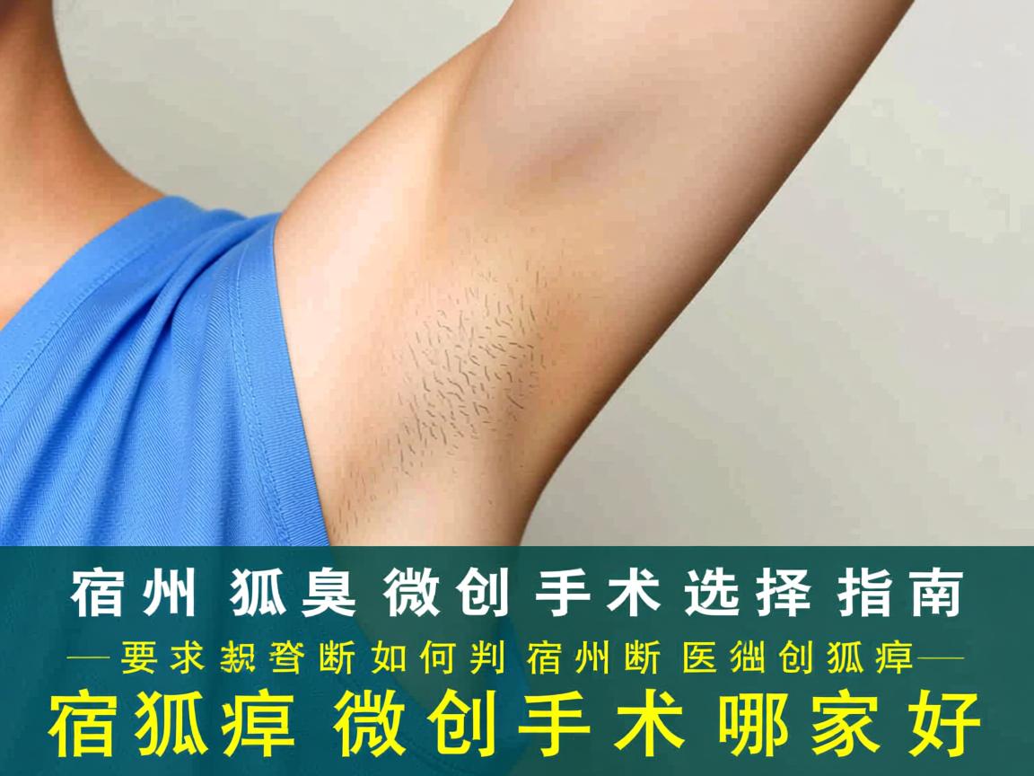 宿州狐臭微创手术选择指南，如何判断宿州狐臭微创手术哪家好