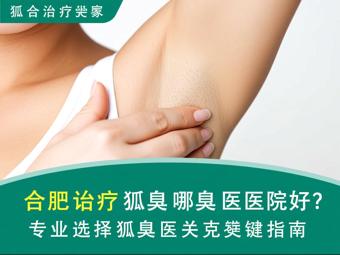 合肥治疗狐臭哪家医院好？专业选择狐臭医院的关键指南