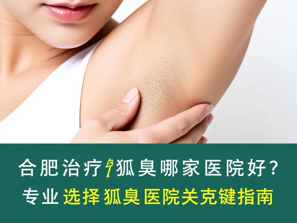 合肥治疗狐臭哪家医院好？专业选择狐臭医院的关键指南