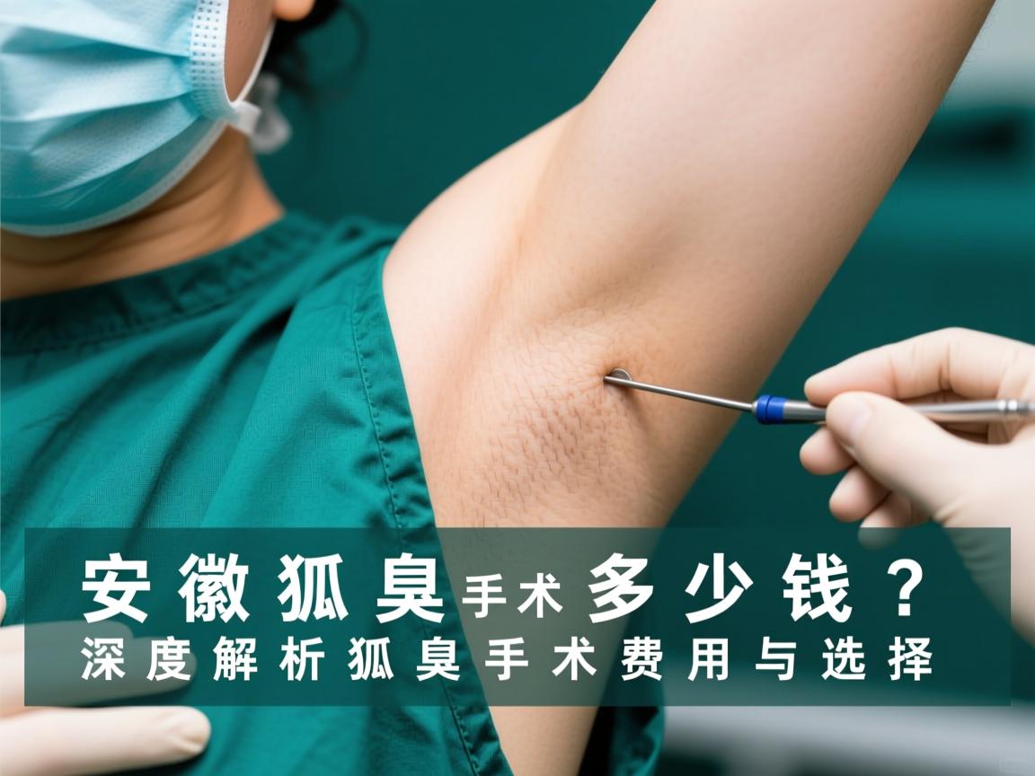 安徽狐臭手术多少钱？深度解析狐臭手术费用与选择
