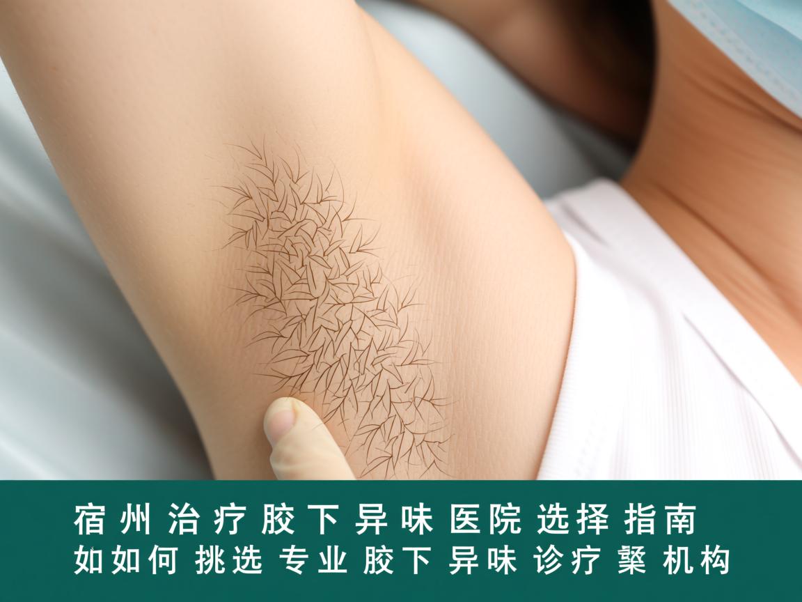 宿州治疗腋下异味医院选择指南，如何挑选专业腋下异味诊疗机构