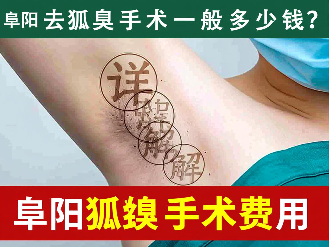 阜阳去狐臭手术一般多少钱？详解阜阳狐臭手术费用