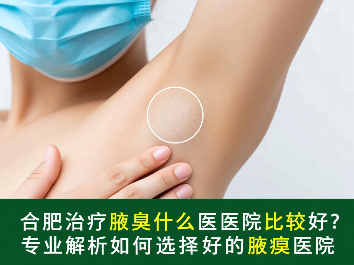合肥治疗腋臭什么医院比较好？专业解析如何选择好的腋臭医院