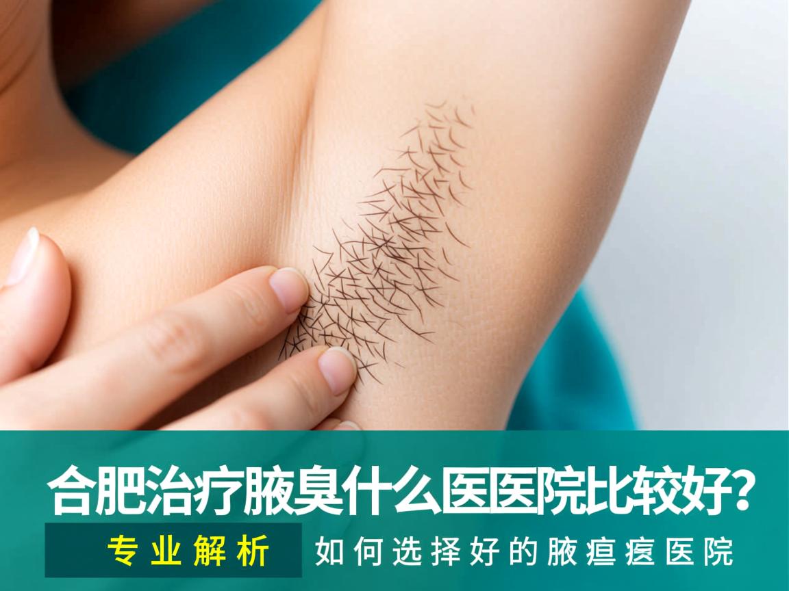 合肥治疗腋臭什么医院比较好？专业解析如何选择好的腋臭医院