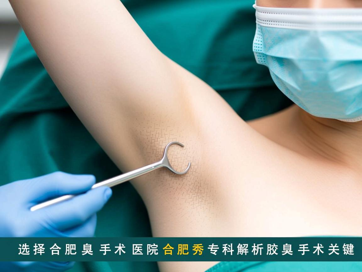 选择合肥腋臭手术医院，合肥腋秀专科解析腋臭手术关键