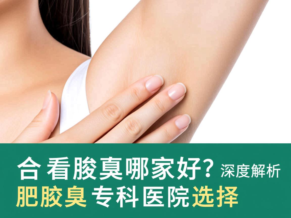 合肥看腋臭哪家好？深度解析合肥腋臭专科医院选择