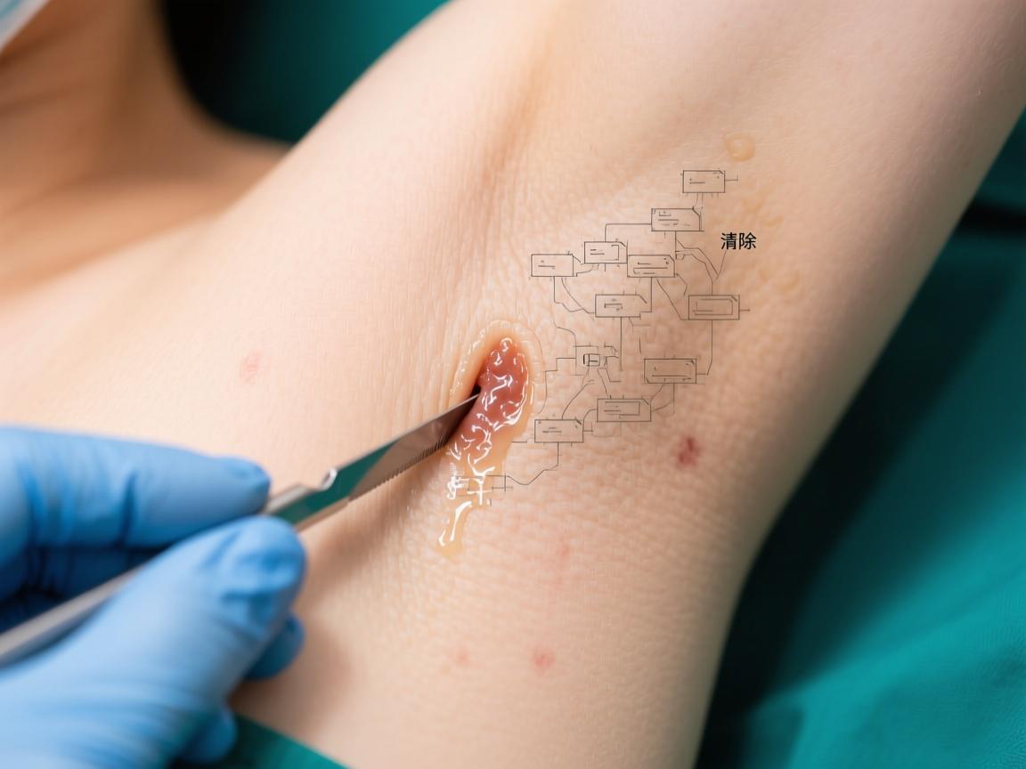 小切口潜行汗腺清除术，详解腋臭根治的潜行清除术