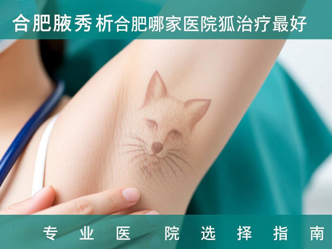 合肥腋秀解析，合肥哪家医院狐臭治疗最好，专业医院选择指南
