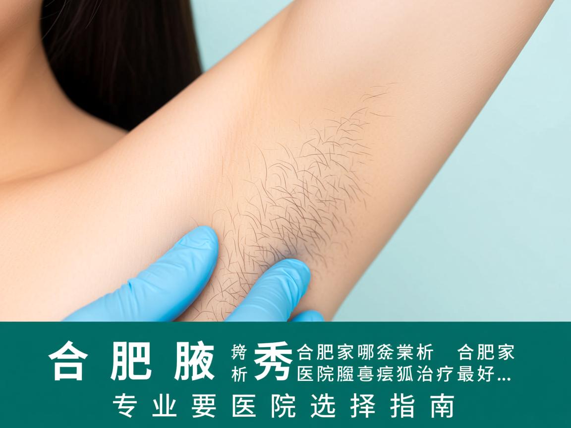 合肥腋秀解析，合肥哪家医院狐臭治疗最好，专业医院选择指南