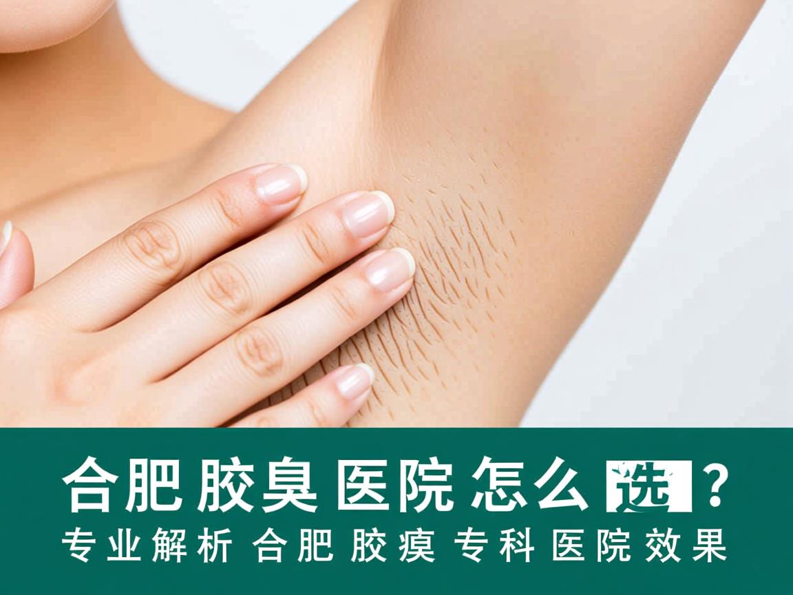 合肥腋臭医院怎么选？专业解析合肥腋臭专科医院效果