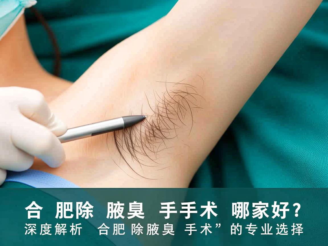 合肥除腋臭手术哪家好？深度解析合肥除腋臭手术的专业选择