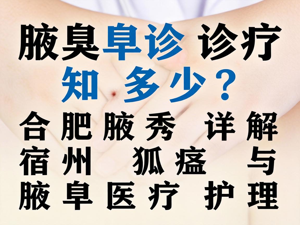 腋臭诊疗知多少？合肥腋秀详解宿州狐臭与腋臭医疗护理