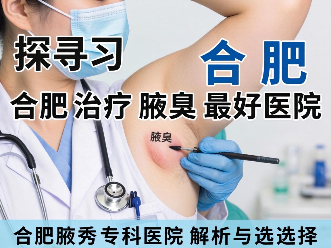 探寻合肥治疗腋臭最好医院，合肥腋秀专科医院解析与选择