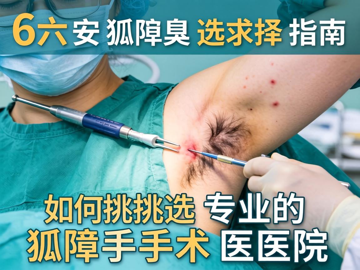 六安狐臭手术医院选择指南，如何挑选专业的狐臭手术医院