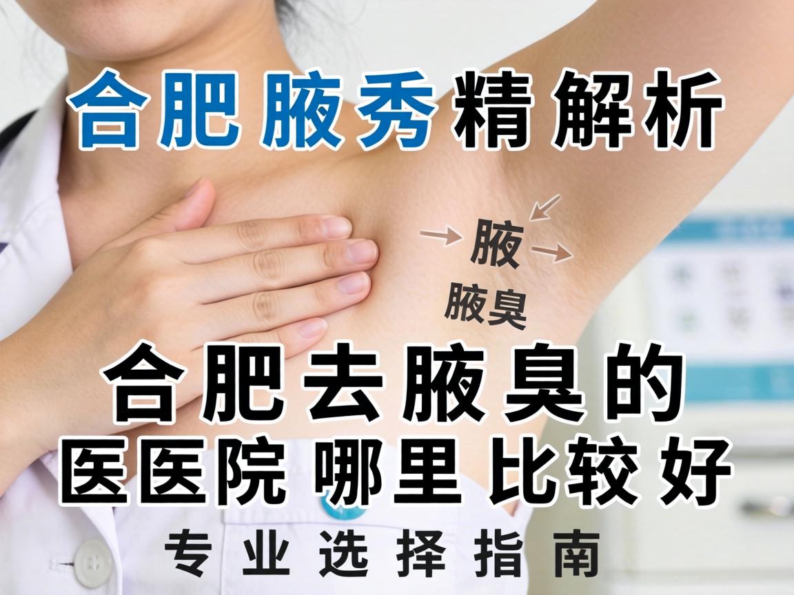 合肥腋秀解析，合肥去腋臭的医院哪里比较好，专业选择指南