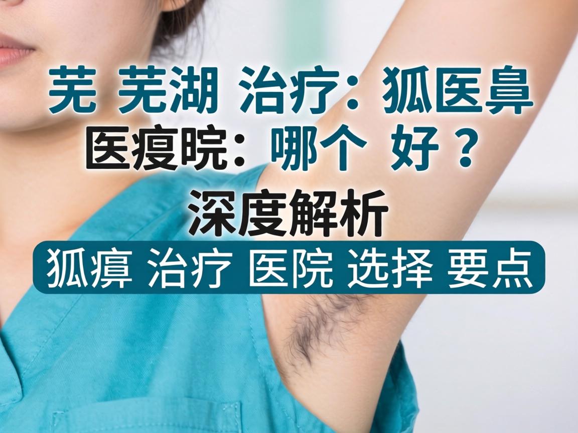 芜湖治疗狐臭医院哪个好？深度解析狐臭治疗医院选择要点