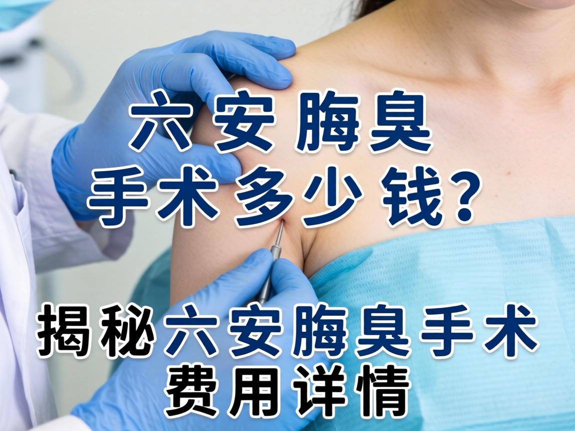 六安腋臭手术多少钱？揭秘六安腋臭手术费用详情