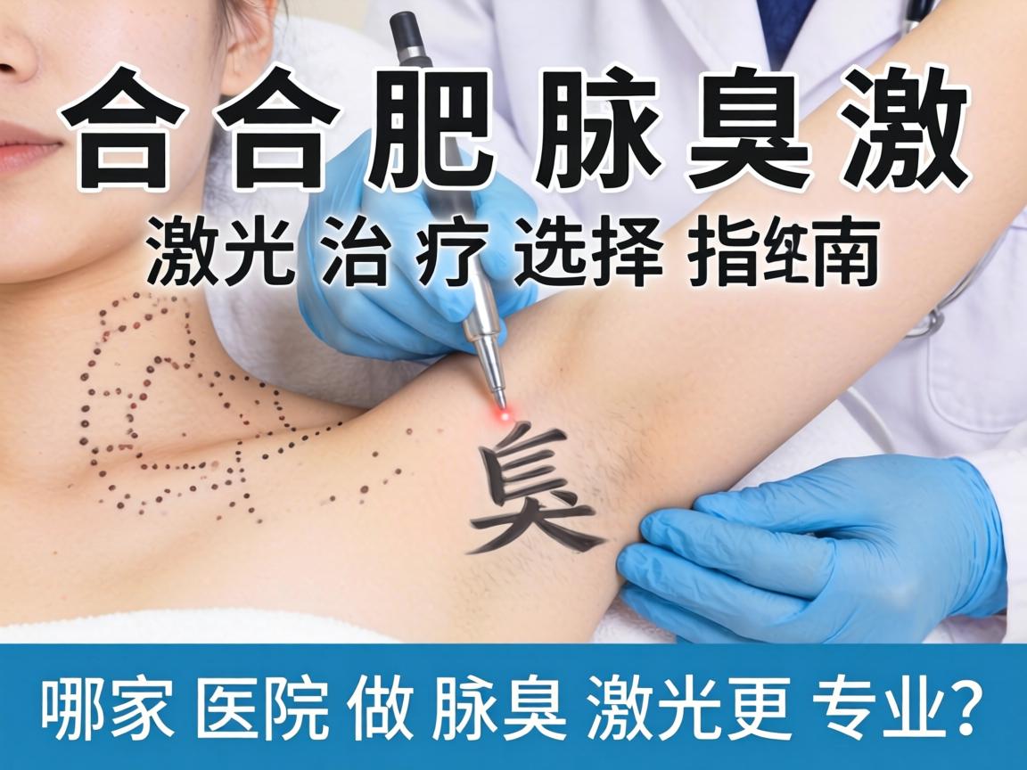 合肥腋臭激光治疗选择指南，哪家医院做腋臭激光更专业？