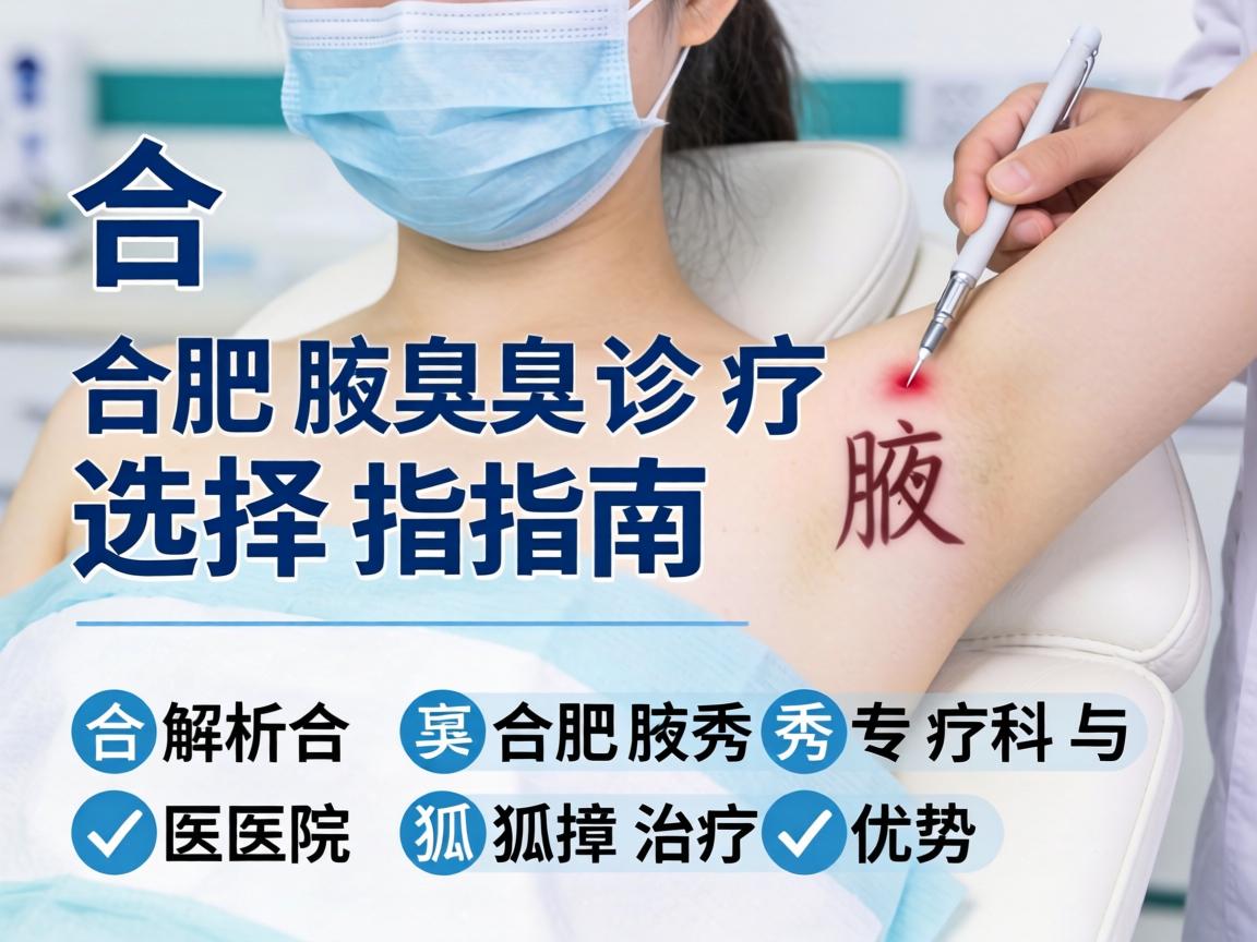 合肥腋臭诊疗选择指南，解析合肥腋秀专科与医院狐臭治疗优势