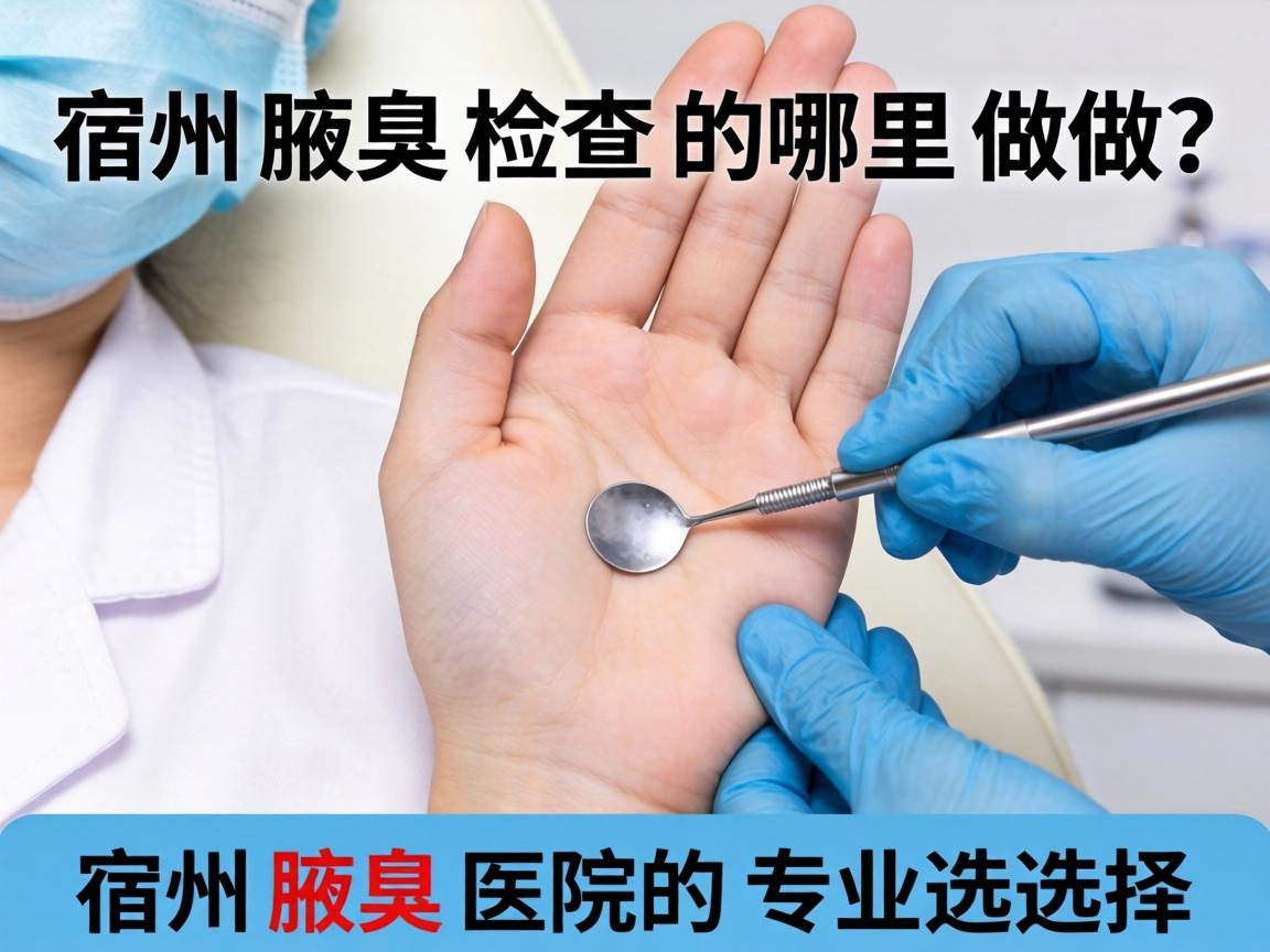 宿州腋臭检查哪里做？详解宿州腋臭医院的专业选择