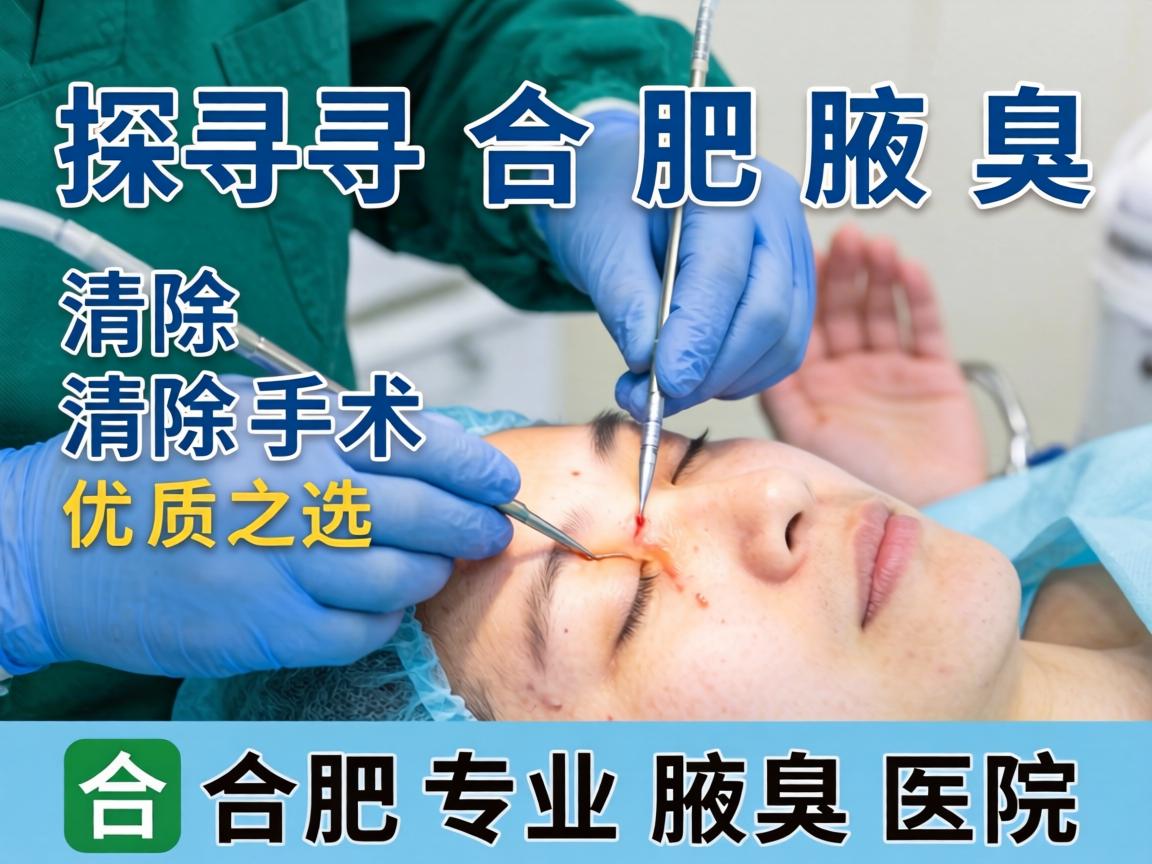 探寻合肥腋臭清除手术优质之选，解析合肥专业腋臭医院