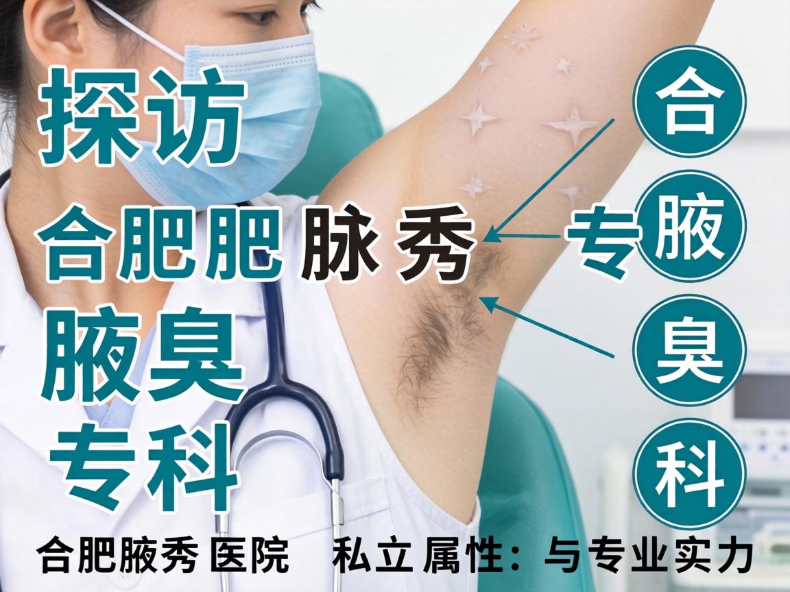 探访合肥腋秀腋臭专科，解析合肥腋秀医院的私立属性与专业实力