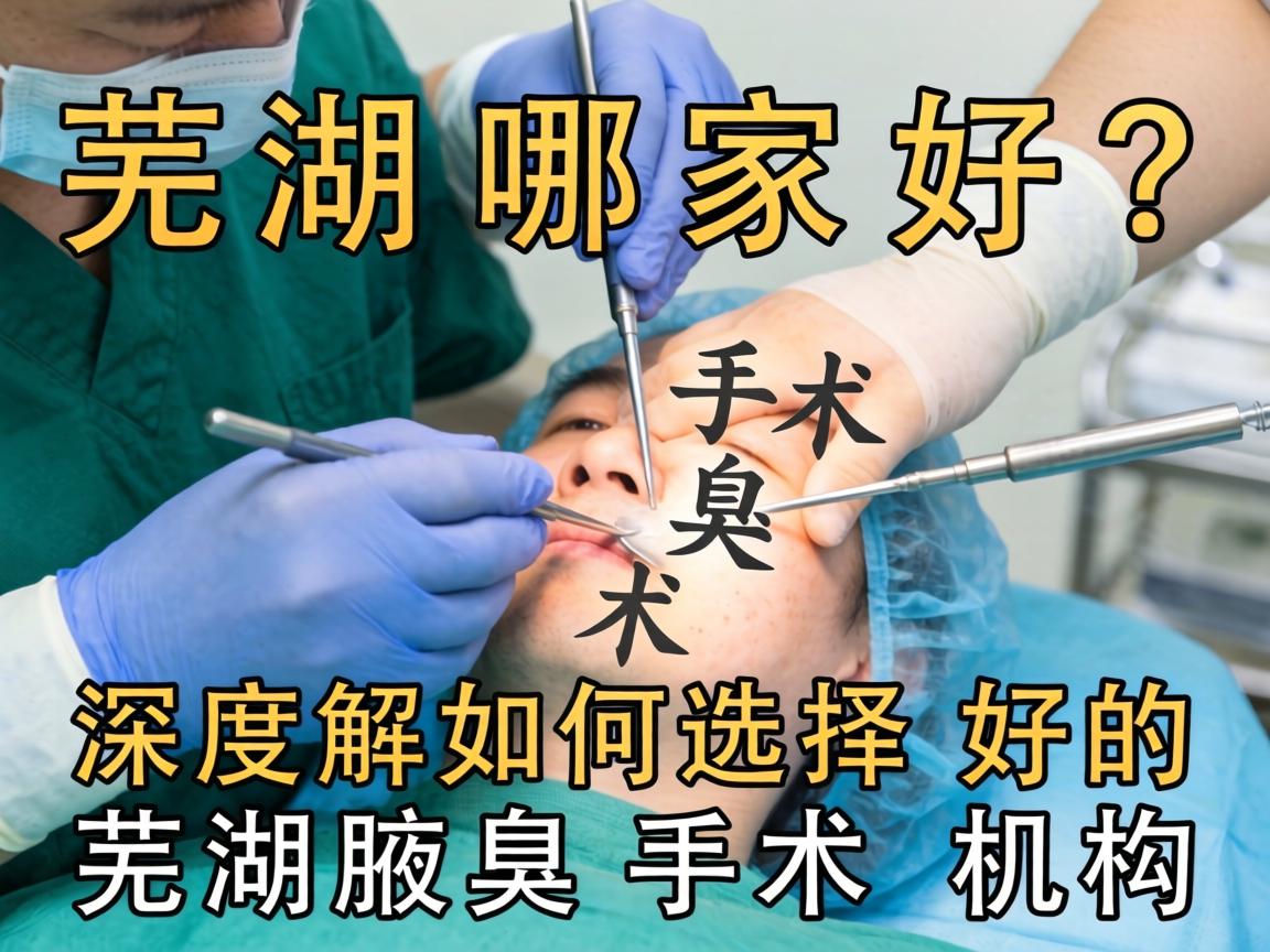 芜湖腋臭手术哪家好？深度解析如何选择好的芜湖腋臭手术机构