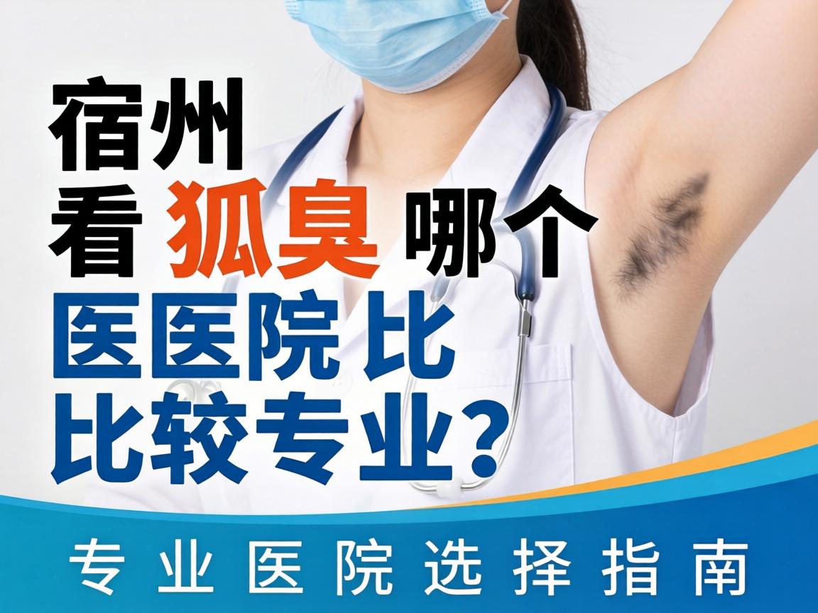 宿州看狐臭哪个医院比较专业？专业医院选择指南