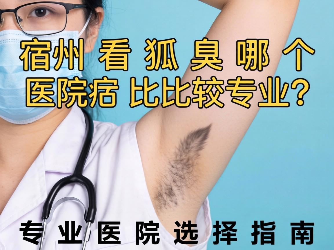 宿州看狐臭哪个医院比较专业？专业医院选择指南