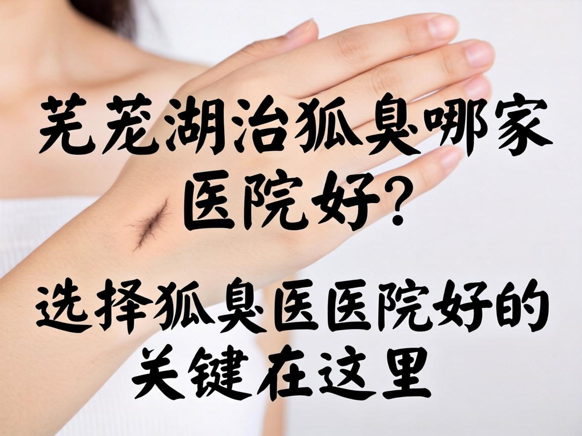 芜湖治狐臭哪家医院好？选择狐臭医院好的关键在这里