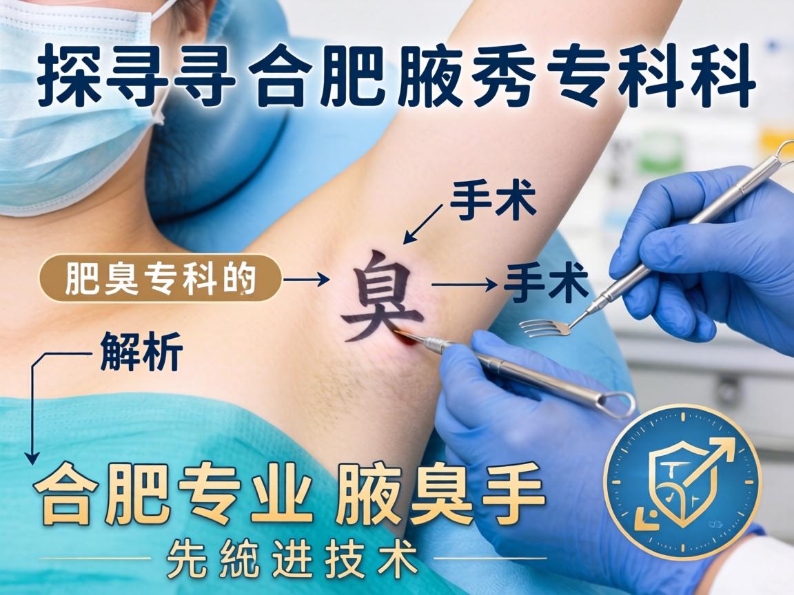 探寻合肥腋秀专科，解析合肥专业腋臭手术的先进技术