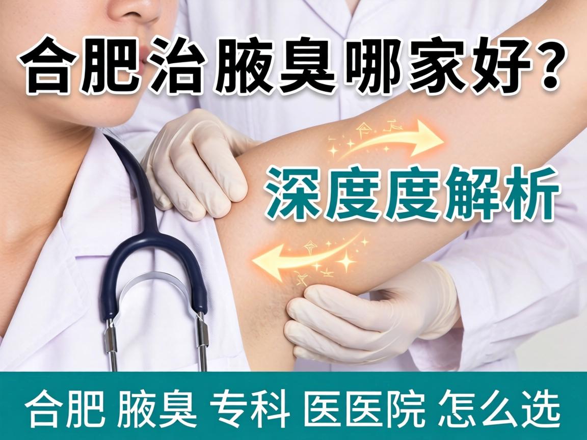 合肥治腋臭哪家好？深度解析合肥腋臭专科医院怎么选