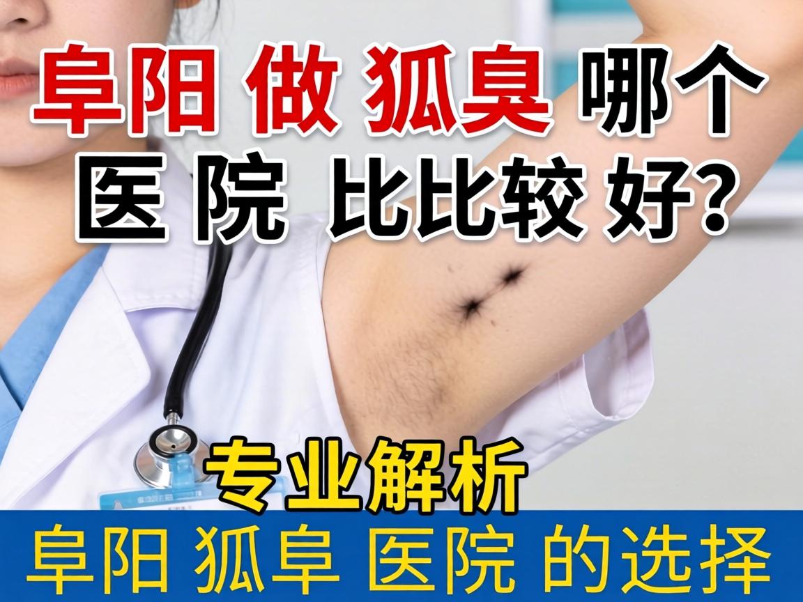 阜阳做狐臭哪个医院比较好？专业解析阜阳狐臭医院的选择