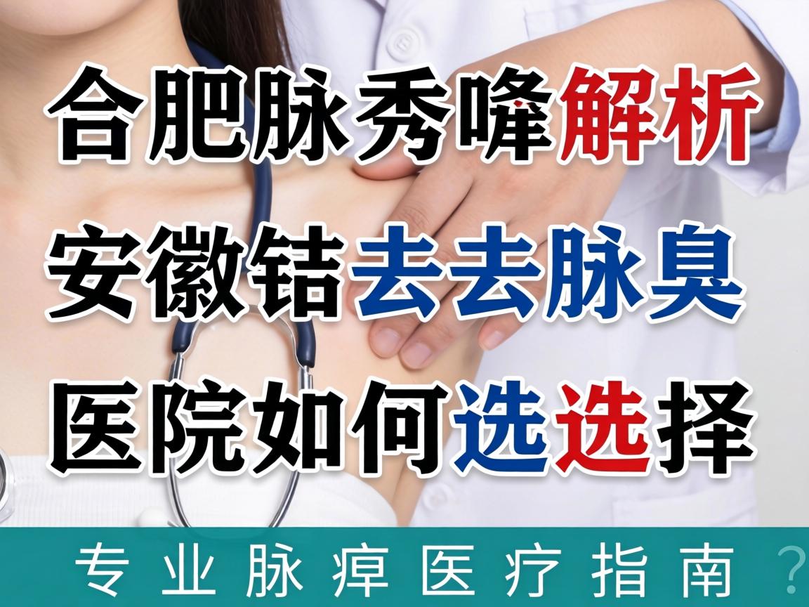 合肥腋秀解析，安徽去腋臭医院如何选择？专业腋臭医疗指南