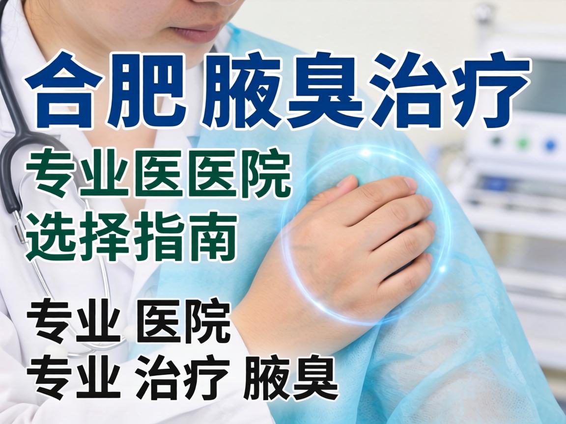 合肥腋臭治疗医院选择指南，专业医院专业治疗腋臭