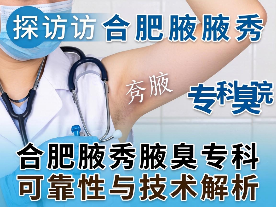 探访合肥腋秀腋臭专科医院，合肥腋秀腋臭专科可靠性与技术解析