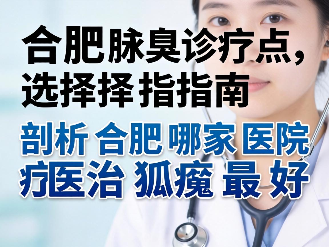 合肥腋臭诊疗选择指南，剖析合肥哪家医院医治狐臭最好