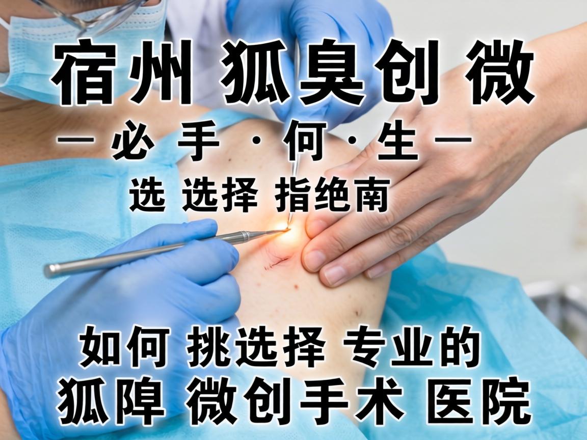 宿州狐臭微创手术选择指南，如何挑选专业的狐臭微创手术医院