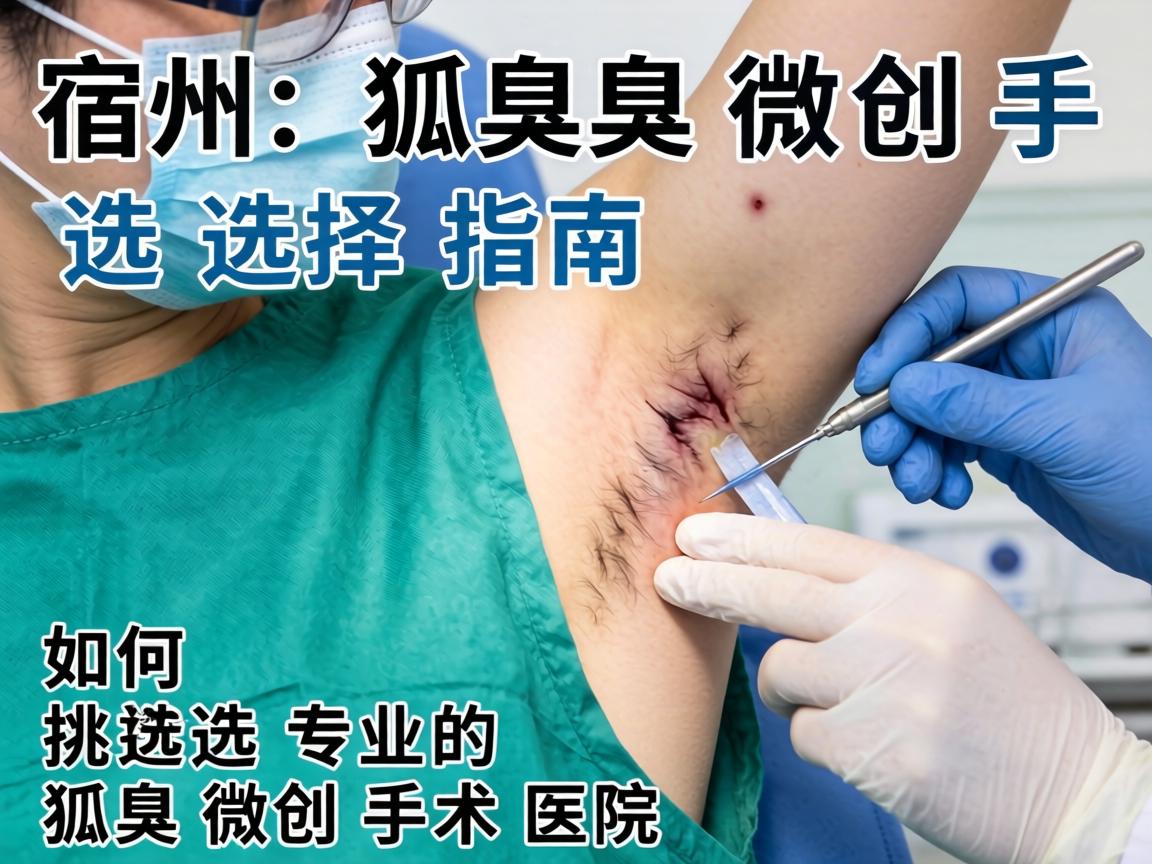 宿州狐臭微创手术选择指南，如何挑选专业的狐臭微创手术医院