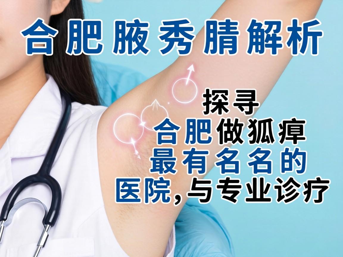 合肥腋秀解析，探寻合肥做狐臭最有名的医院与专业诊疗