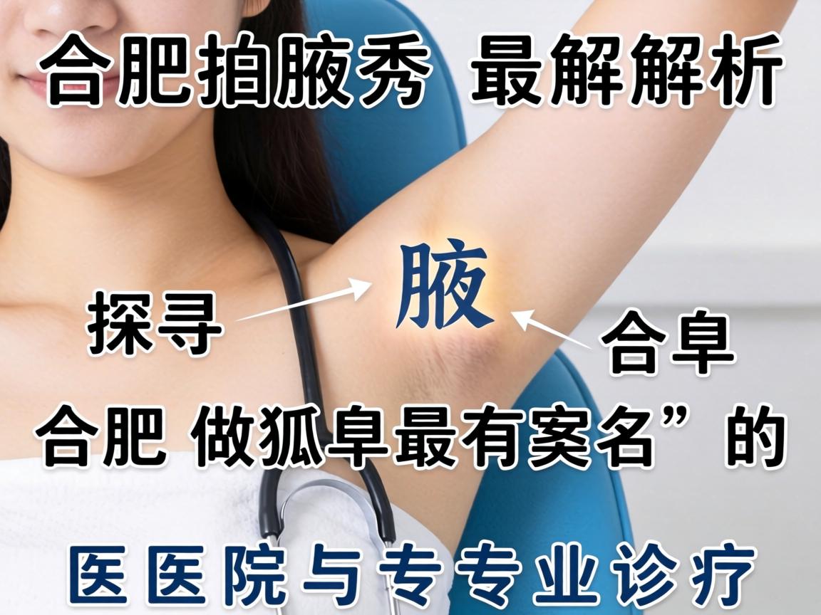 合肥腋秀解析，探寻合肥做狐臭最有名的医院与专业诊疗