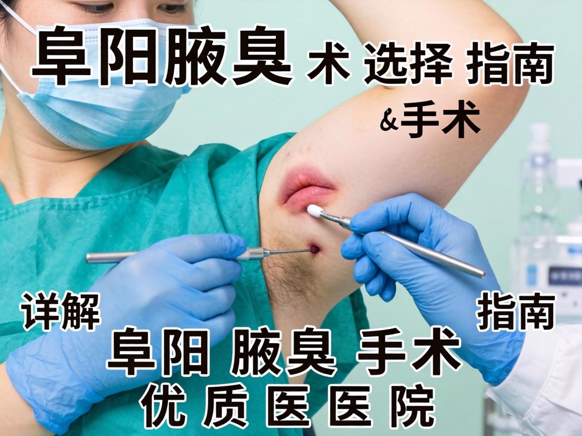 阜阳腋臭手术选择指南，详解阜阳腋臭手术优质医院