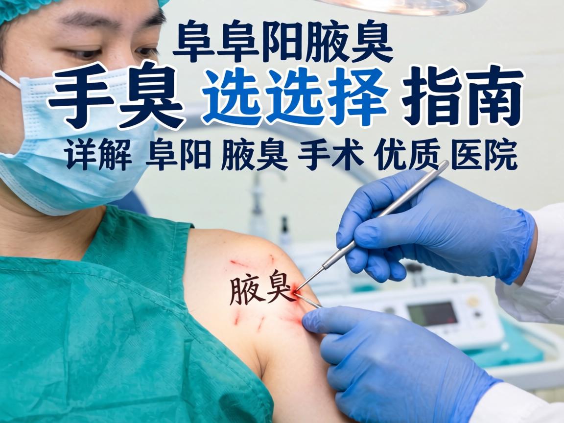 阜阳腋臭手术选择指南，详解阜阳腋臭手术优质医院