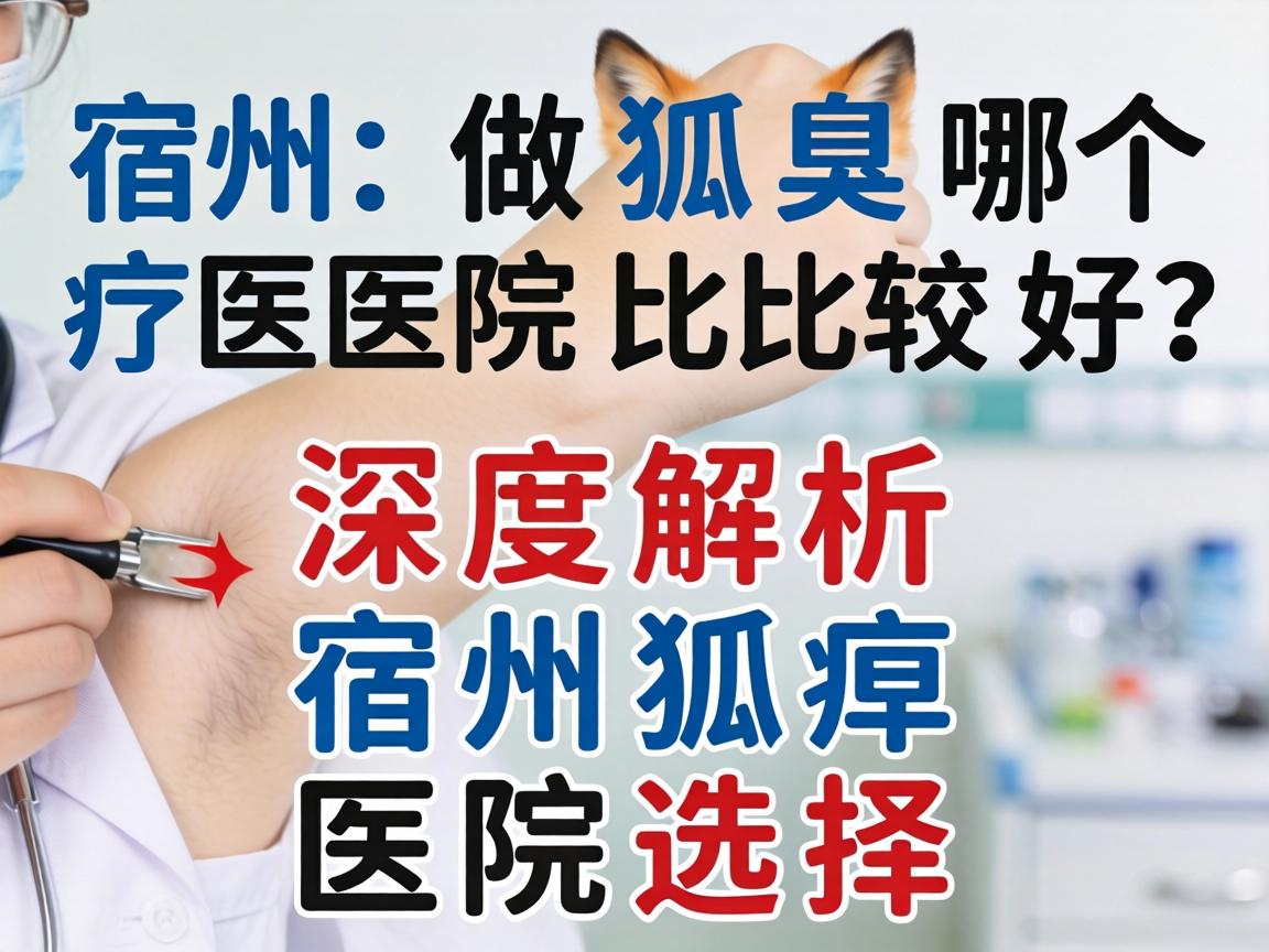 宿州做狐臭哪个医院比较好？深度解析宿州狐臭医院选择