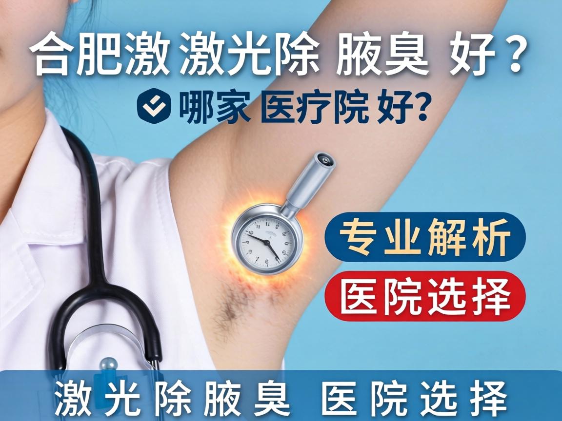 合肥激光除腋臭哪家医院好？专业解析激光除腋臭医院选择